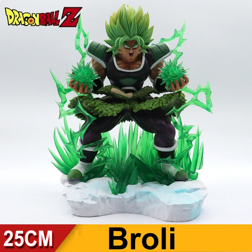 25cm Dragon Ball Z Anger Broli Cartoon Anime Action Figures Gk Pvc Model Doll Collectible Boy Toys For Children Gift