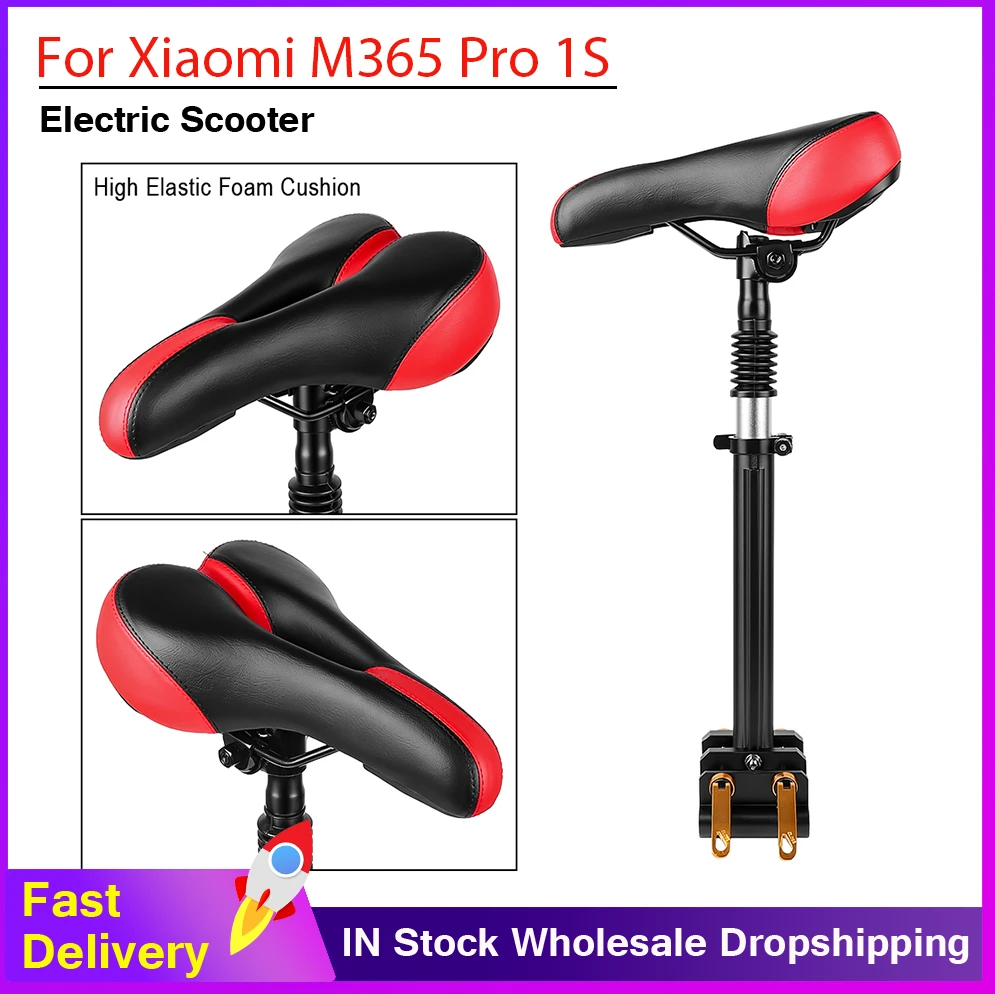 Scooter Seat Adjustable High Shock Absorption Electric Scooter Cushion For Xiaomi M365 Pro 1S Modifited Folding Seat Chair
