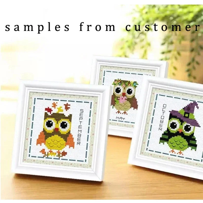 Amishop Gold Collection Lovely Counted Cross Stitch Kit Hootie Monthly Calendar Hooties Funky Owls And Months Year Round