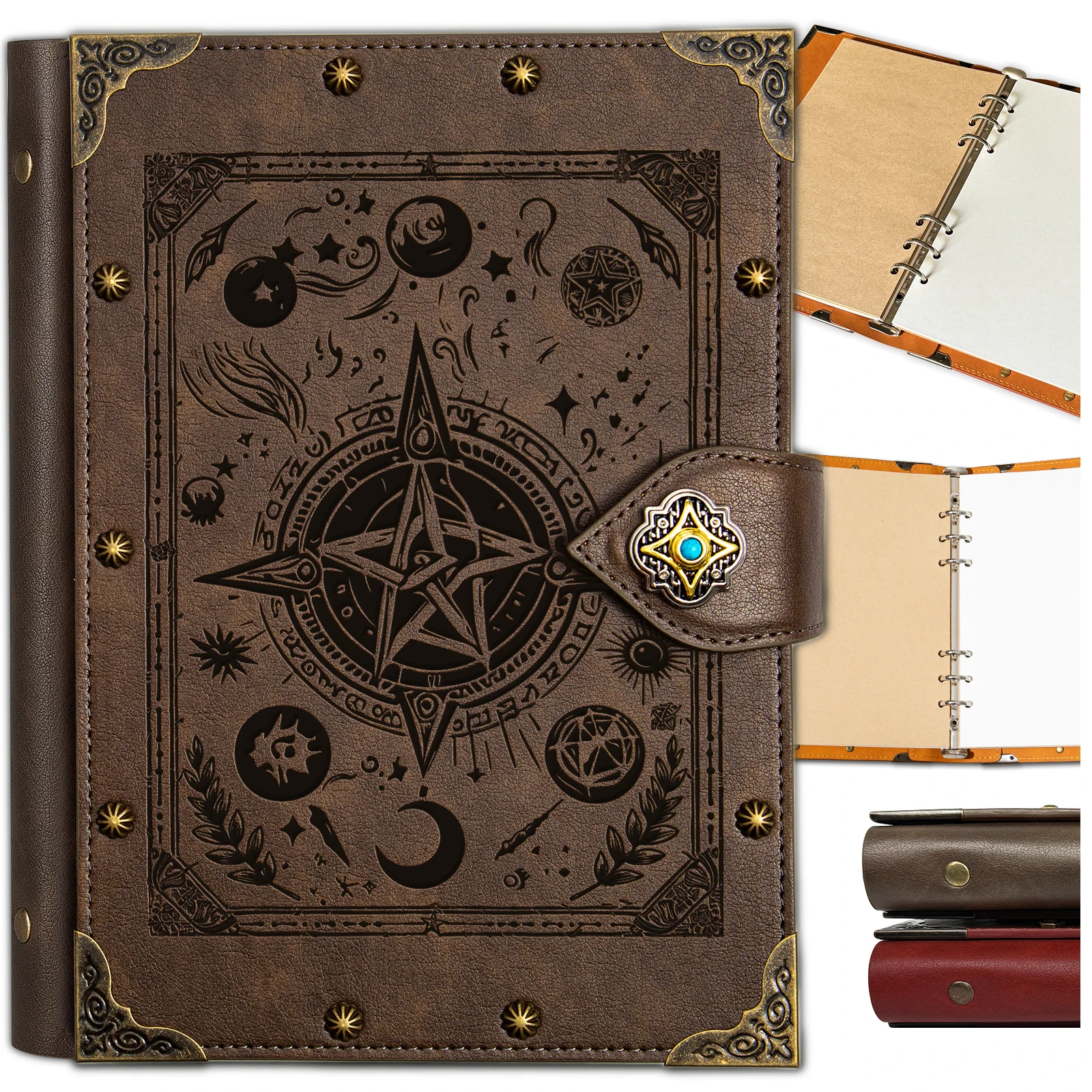 DND Dungeons and Dungeons Notebook, Recarregável Binder Journal, D & D Presentes, 400 páginas, 200 folhas