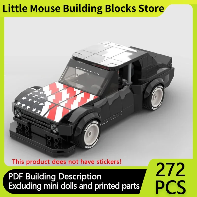 

Модель Speed Champion MOC, строительные кирпичи MK2, американский мускулистый автомобиль, модульная технология, подарки, детский костюм, игрушки, праздничная сборка