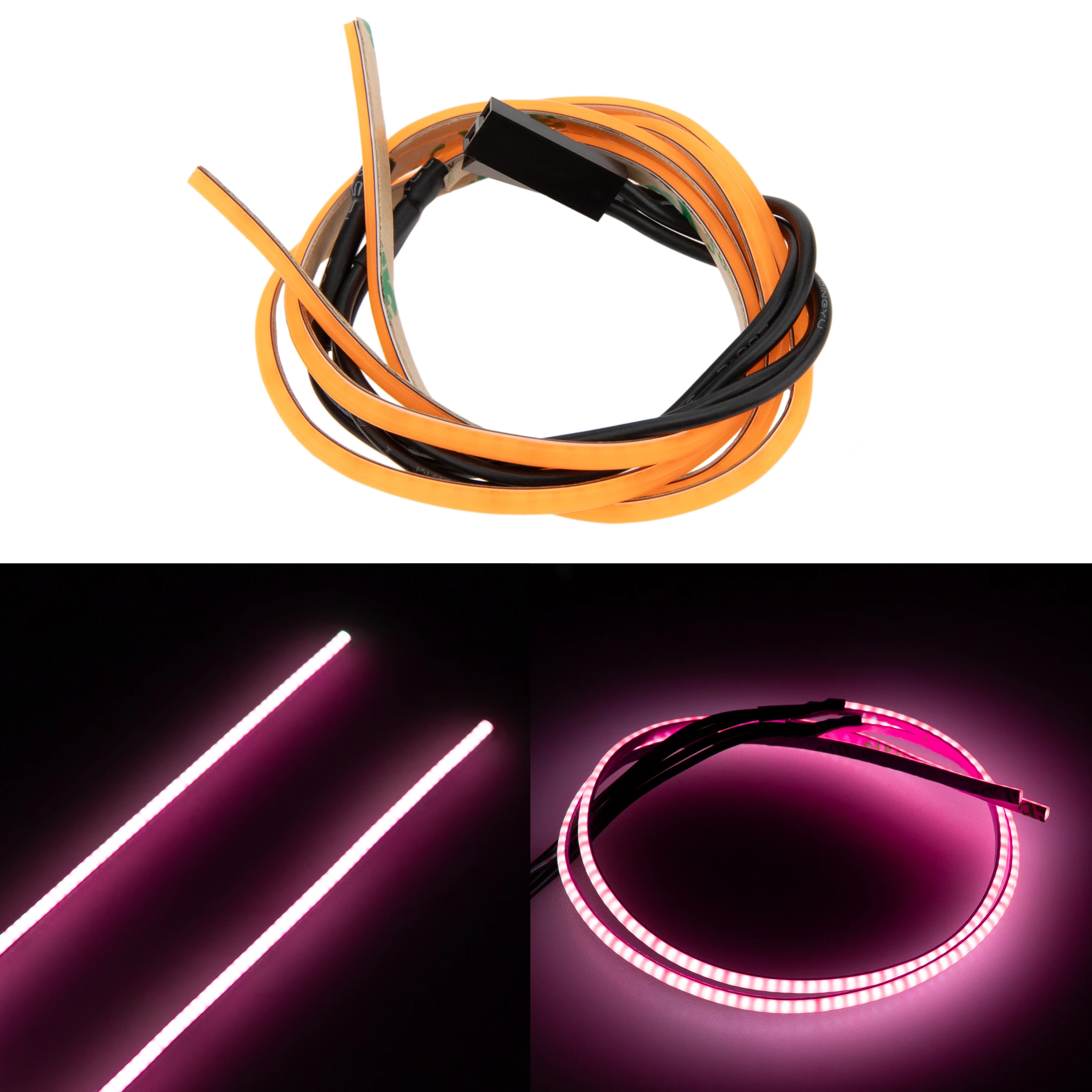 MEUS RACING RC LED Strip Colored Light Strip Flexible Cuttable for TRX4M SCX24 1/24 1/18 RC Crawlers Upgrade
