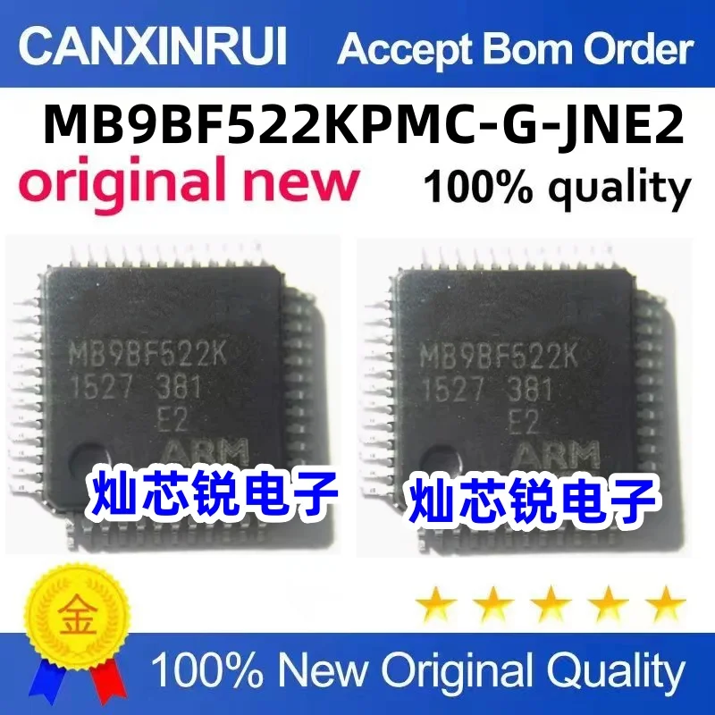 

MB9BF522KPMC-G-JNE2 MCU Chip QFP-48 Silk Screen MB9BF522K Quality Assurance