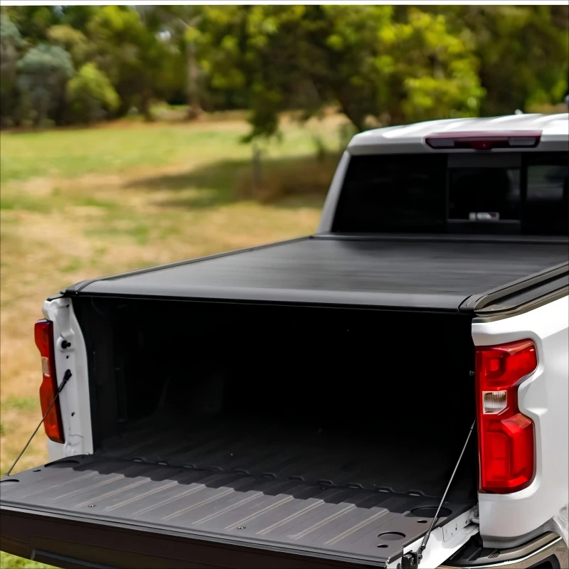 Aluminum Hard Electric Retractable Roller Truck Bed Tonneau Cover With Lock Fit Silverado Colorado Canyon 2014-2025 - view 4