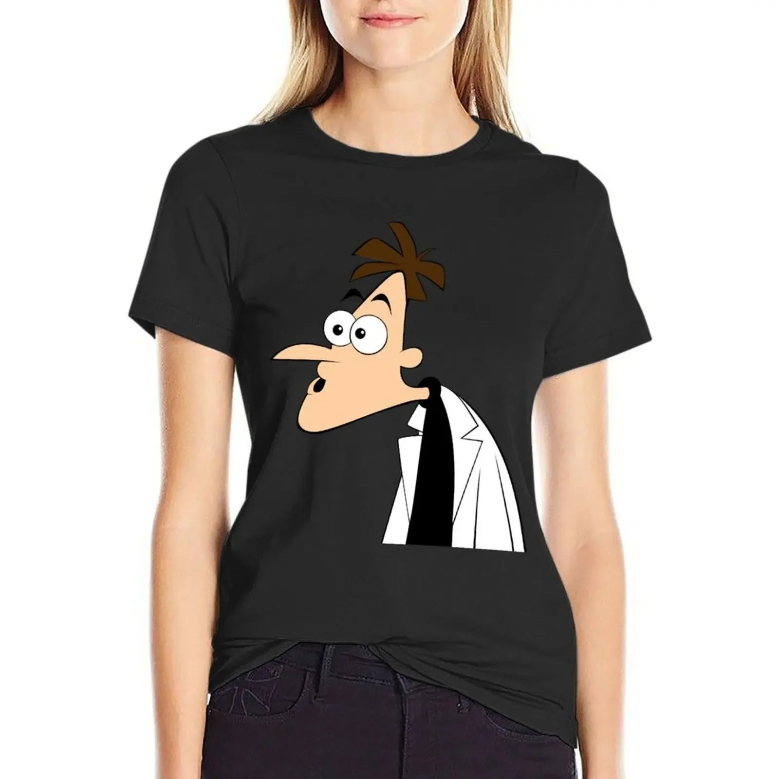 

Dr. Heinz Doofenshmirtz T-Shirt quick-drying customs vintage anime Woman fashion