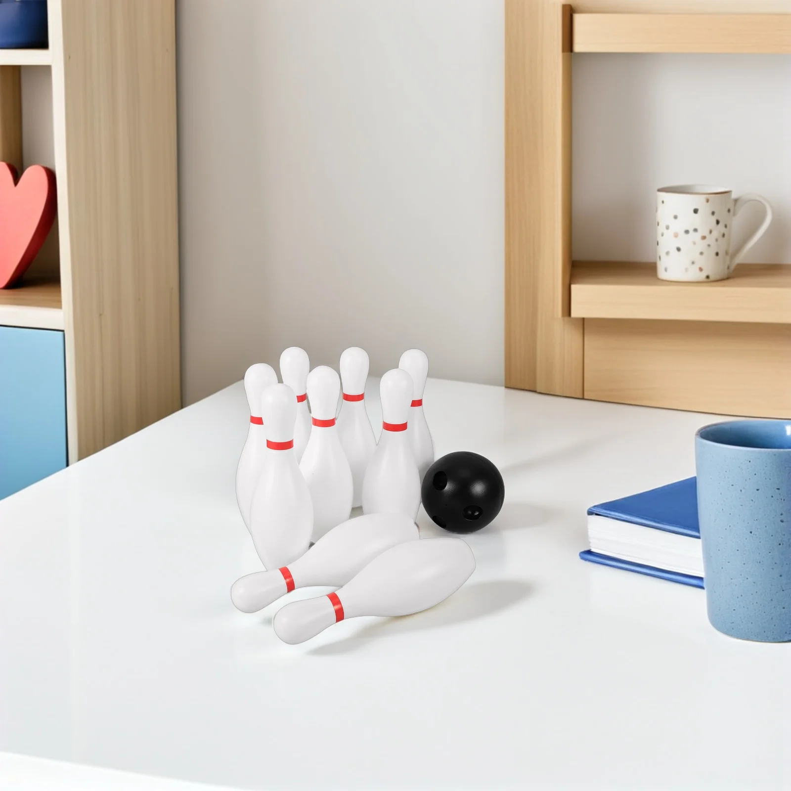 4 مجموعات من مجموعة البولينج للأطفال سهلة الإمساك ودبابيس بلاستيكية للأطفال في مرحلة ما قبل المدرسة والرياضات الخارجية والأسرة وأعياد الميلاد والمرح