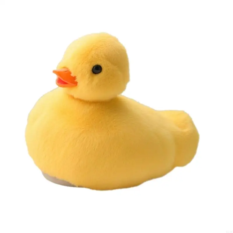 W3JF Educational Toy Quacking Walking Duckling Plush Toy Electric Swinging Duck Toy