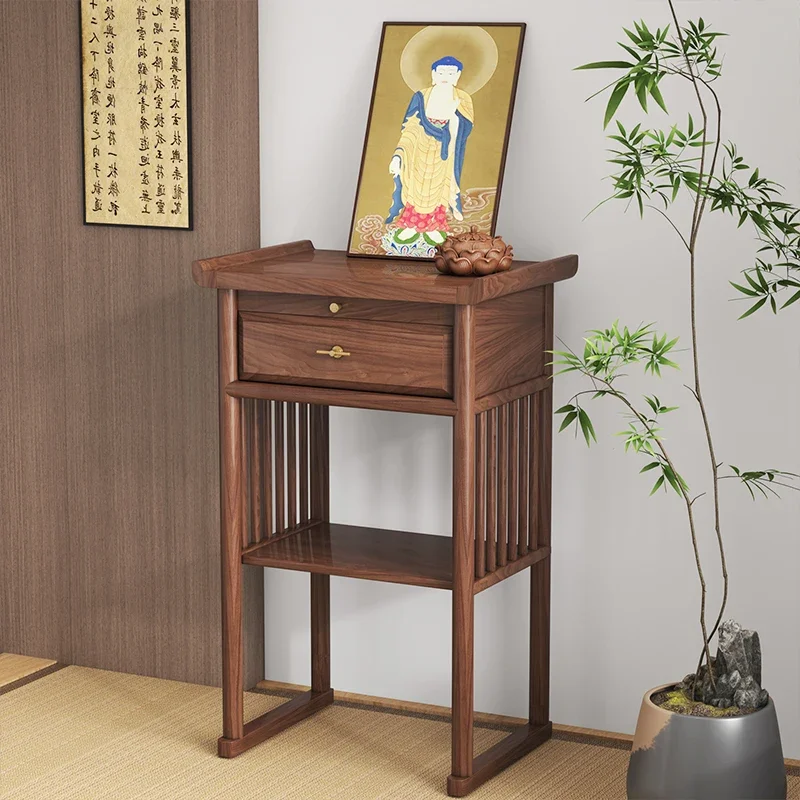 Solid Wood Small Altar Incense Burner Table Modern Minimalist Living Room Incense Table Buddha Table Prayer Altar Table