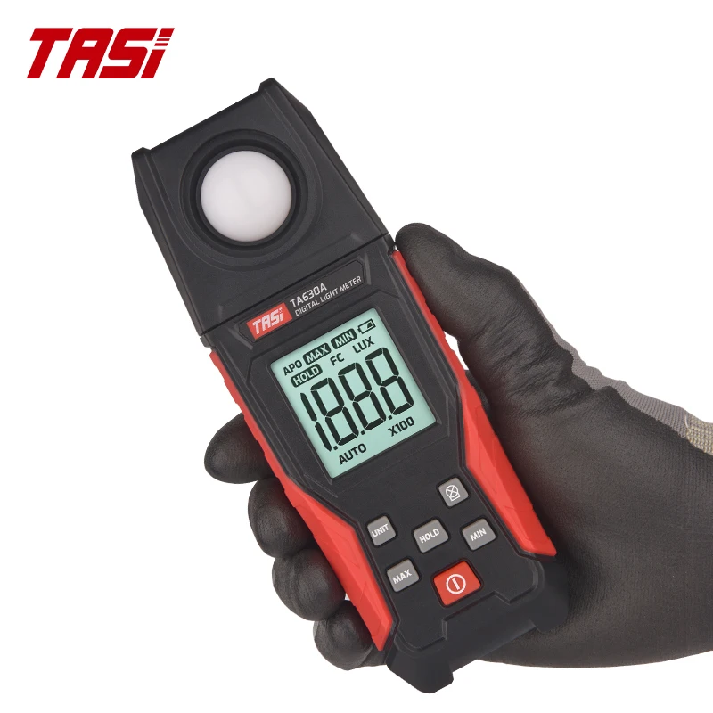 TASI TA630A/B Luxometer Professional Lux Meter Handheld Light Meter High Accuracy Luxmeter 0.1-200000LUX Illuminometer Photomete