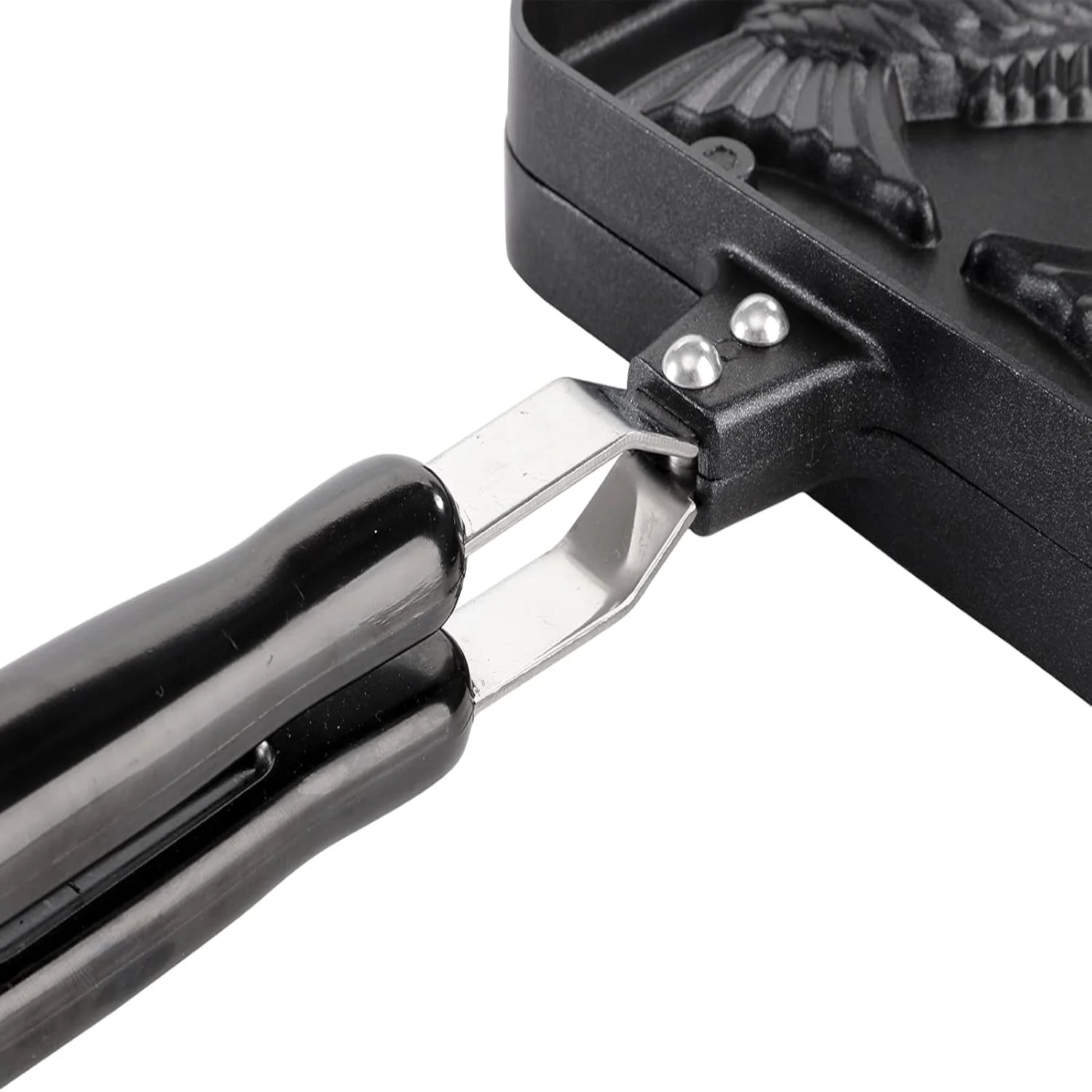 Taiyaki 물고기 모양의 케이크 팬, 긴 손잡이가 있는 붙지 않는 와플 케이크 메이커, 팬케이크 베이킹 더블 팬 몰드