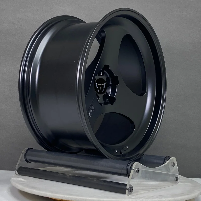 Customized Lightweight High Strengrh Aluminum Alloy 6061-T618 19 20 21 22 Inch Five Holes Matte Black Coating Forged Wheels