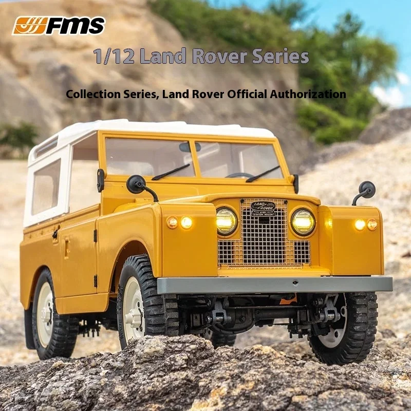 Fms 1:12 Land Rover Series Ii Rtr Rc Model Four-Wheel Drive Off-Road Variable Speed Simulation Electric Remote Control Car Toys