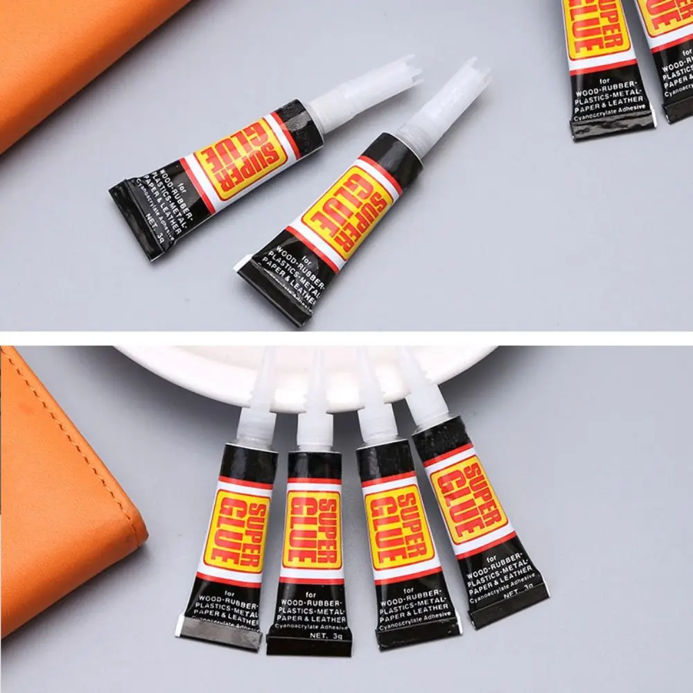 12Pcs Portable Cyanoacrylate Super Glue Quick Drying Instant Strong Bond Shoe Repair Glue Multipurpose Jewelry Adhesive