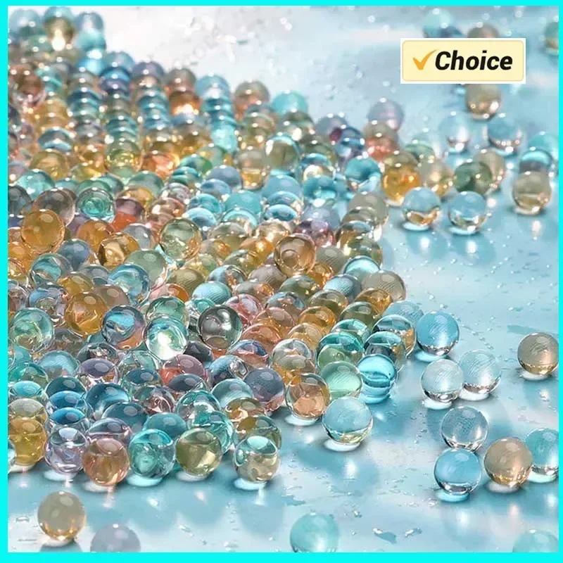 100000Pcs Gel Ball Guns Pearl Shaped Crystal Soil Water Beads Mud Wedding Decor Growing Water Balls Refill Blaster Bullet DIY