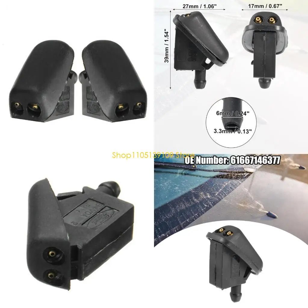 

Pack of 2 Accuracy Engineered Washer Nozzles 61667146377 for Mini R50 Use