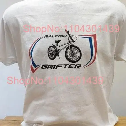 Grifter Bike T Shirt Retro Style White 130 long or short sleeves