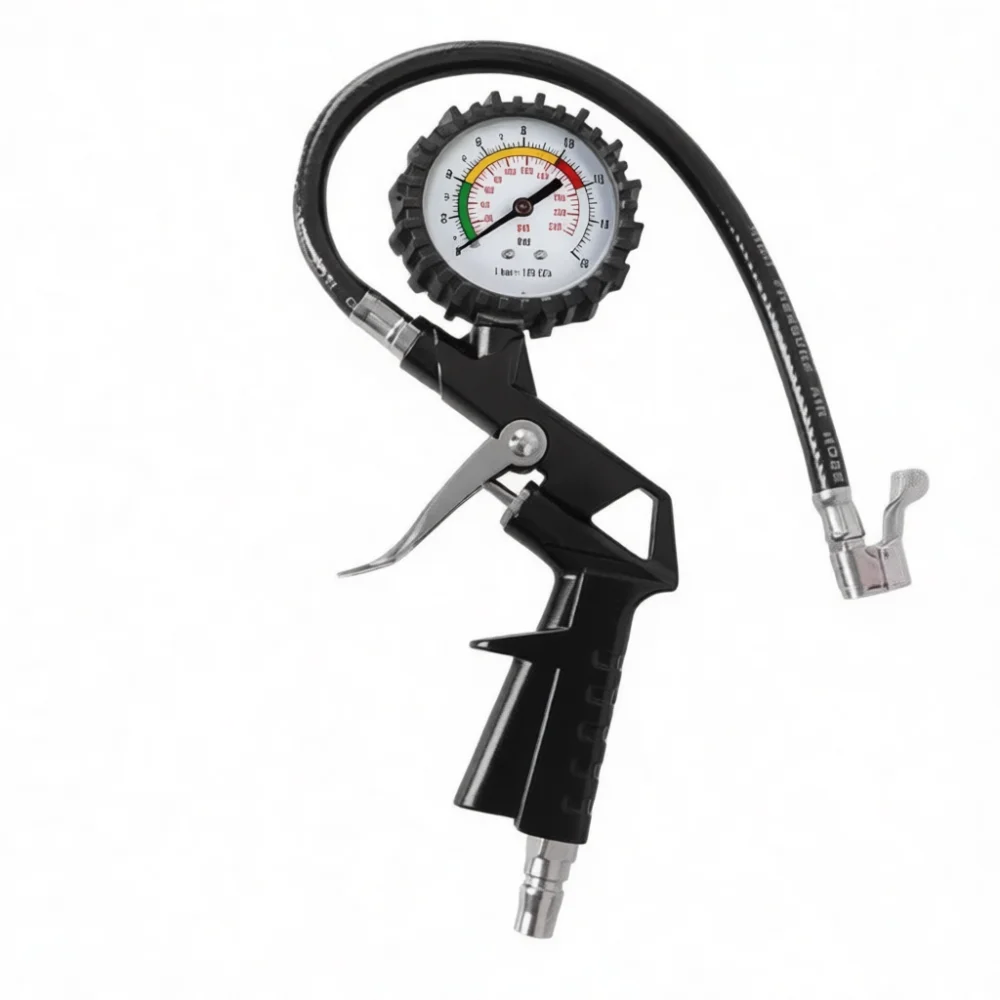 Digital Tire Inflator Gauge Industrial Air Pressure Checker Mechanical Tyre Monitor Accurate Automotive Repair Measurement Tool