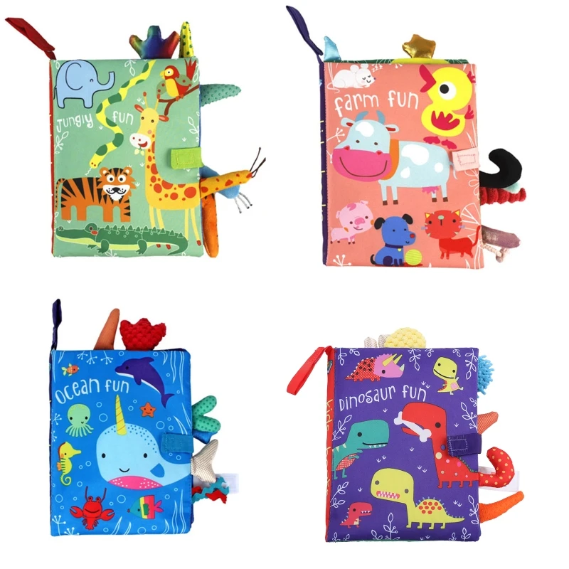 Activity Center Cartoon Cloth Book Preschool Teaching Interactive Baby Soft Toy