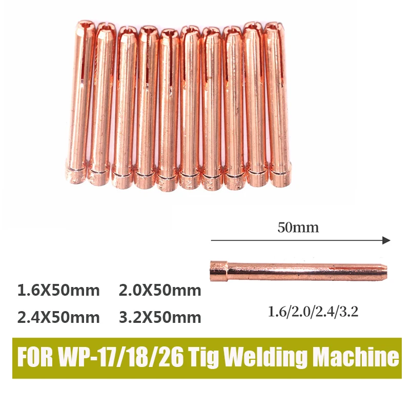 

4/8PCS Argon Welding Torch Consumable 1.6mm 2.0mm 2.4mm 3.2mm WP17 WP18 WP26 Tungstens Electrodes Collet