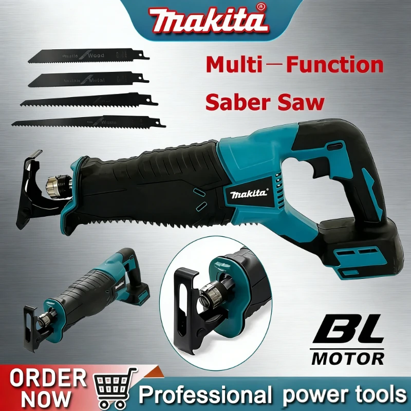 

Аккумуляторная сабельная пила Makita, бесщеточная, портативная, для аккумуляторов 18В