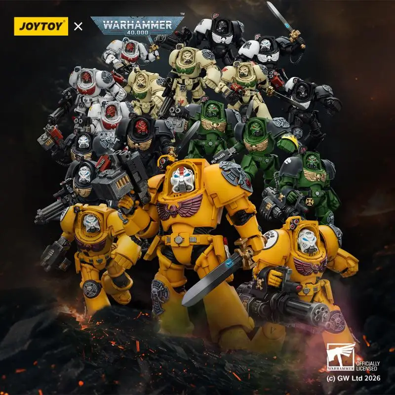 

Genuine JOYTOY Warhammer 40,000 1/18 Action Figures Black Templars Dark Angels Imperial Fists Salamanders Terminator White Scars