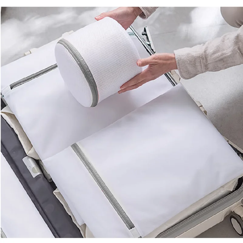 

360° Mesh Shoe Laundry Bag, Reusable Durable Sneaker Washing Bag with Zipper, Protective Shoe Bag for Washing Machine