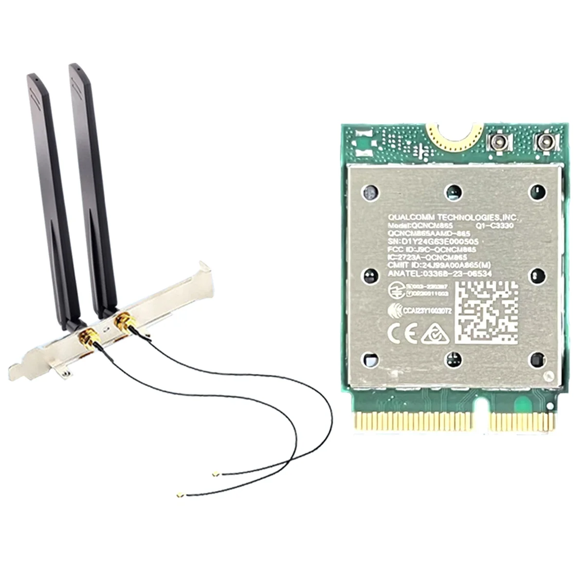 X62A_WiFi7 QCNCM865 Wireless WiFi Card Tri Band Network Wireless Adapter