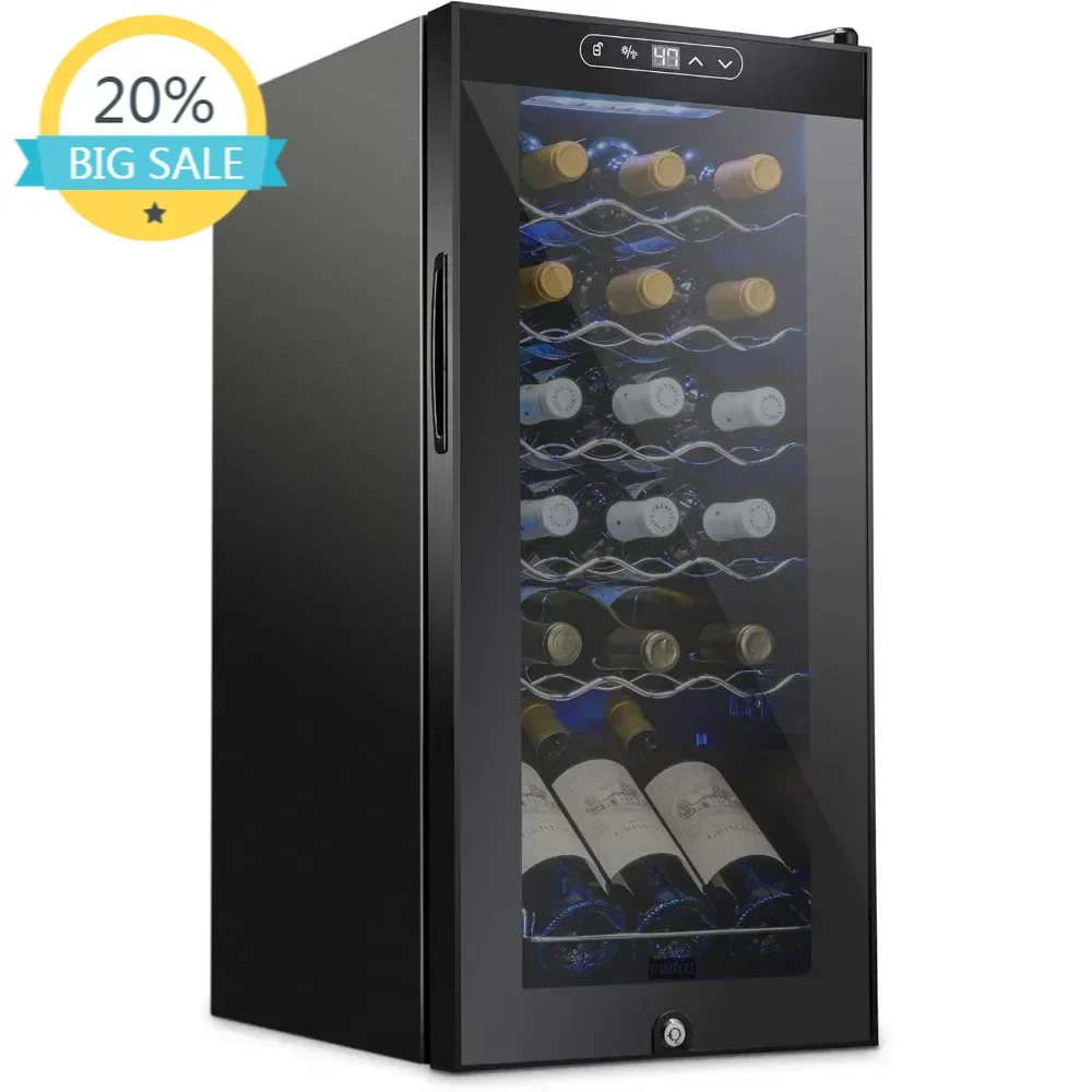 

Хит продаж: Винный холодильник-компрессор SCHMECKE на 18 бутылок с замком - Большая отдельностоящая винная камера - Цифровой термостат 41-64°F