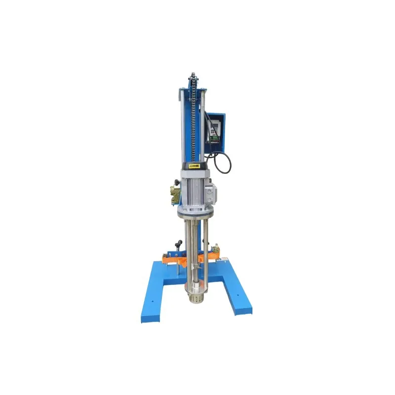 1.5kw manual lift emulsifier food cosmetics small high shear homogenizer emulsifier