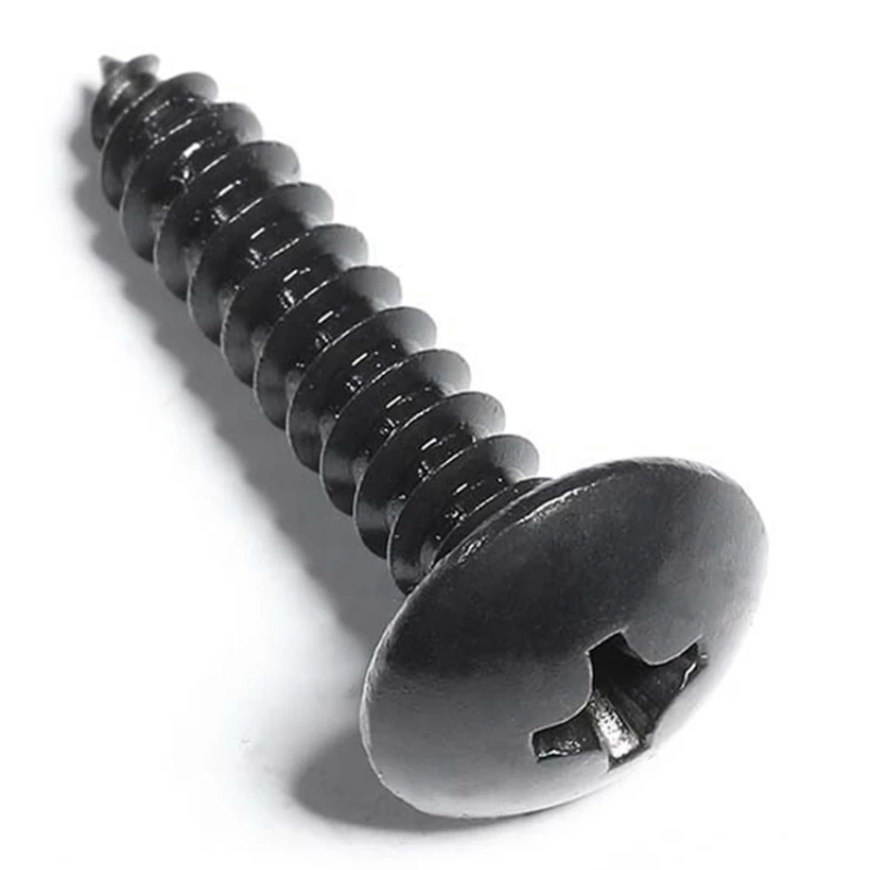 M3 M4 M5 M6 Black 304 Stainless Steel Cross Large Flat Head Self-tapping Wood Screw Round Head Large Umbrella Head Mushroom image 3