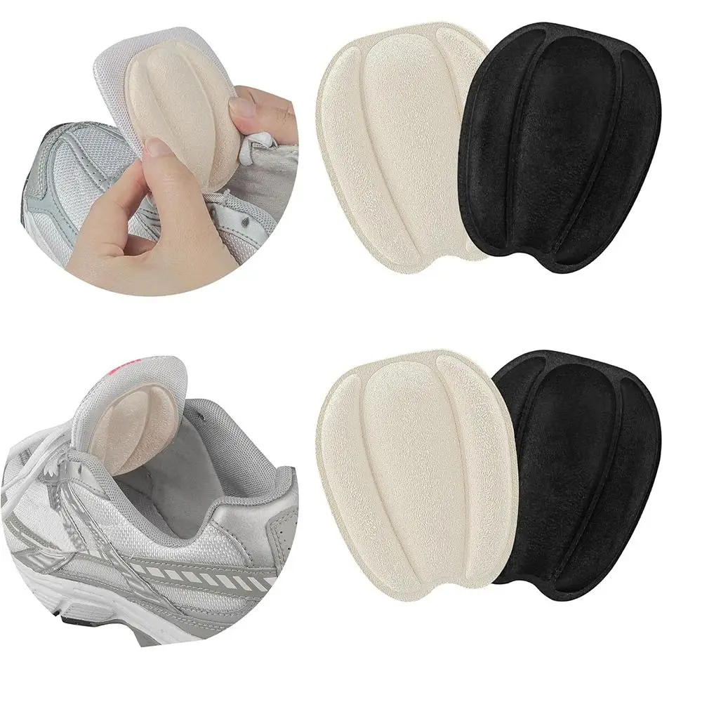 1Pair Shoe Tongue Pads Tongue Cushion Insert Non Slip Shoe Filler Heel Pads Size Reducer Breathable Replacement Shoe Accessories