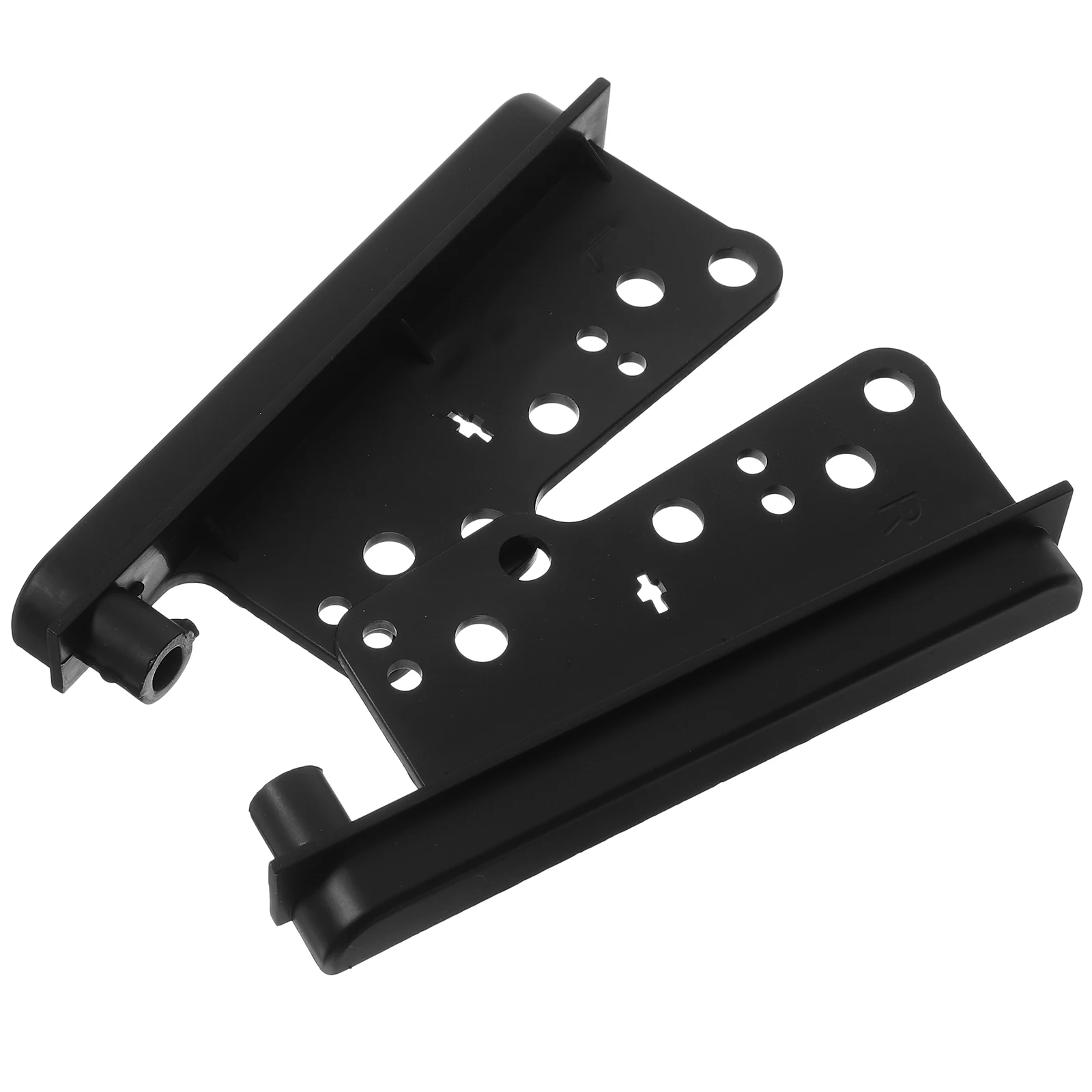 

2 Pcs Audio Frame Bracket Brackets Car Installation Dash Kit Double Din Stereo Mounting Decorate Side Trims Abs