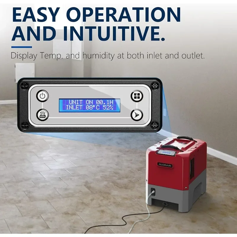 ALORAIR LGR Commercial Dehumidifier with Pump Drain Hose, 180 Pint Large Capacity Crawl Space Dehumidifier