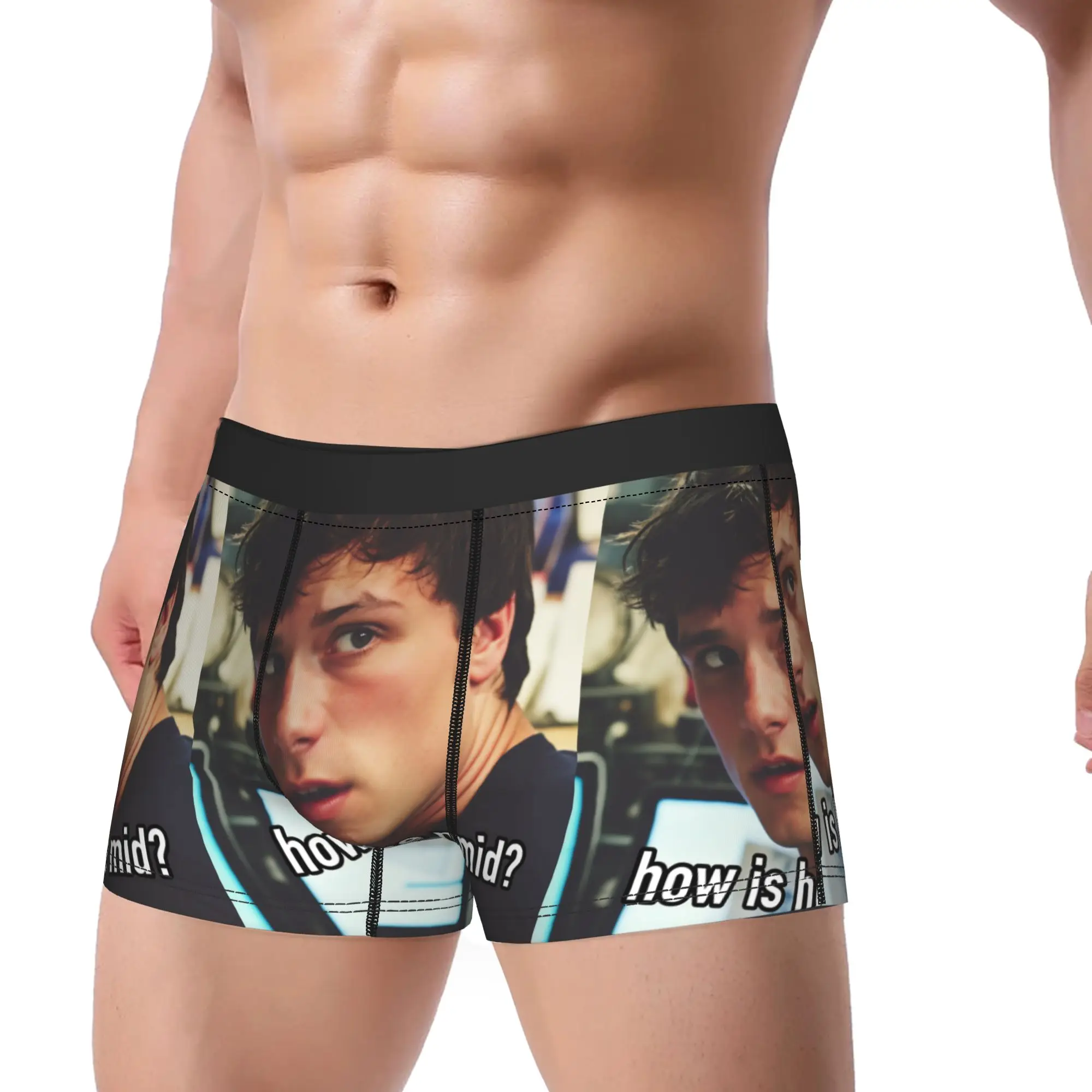 

Josh Hutcherson Shorts Briefs Underwear Quality Man Elastic Trunk Printing Plus Size Underpants