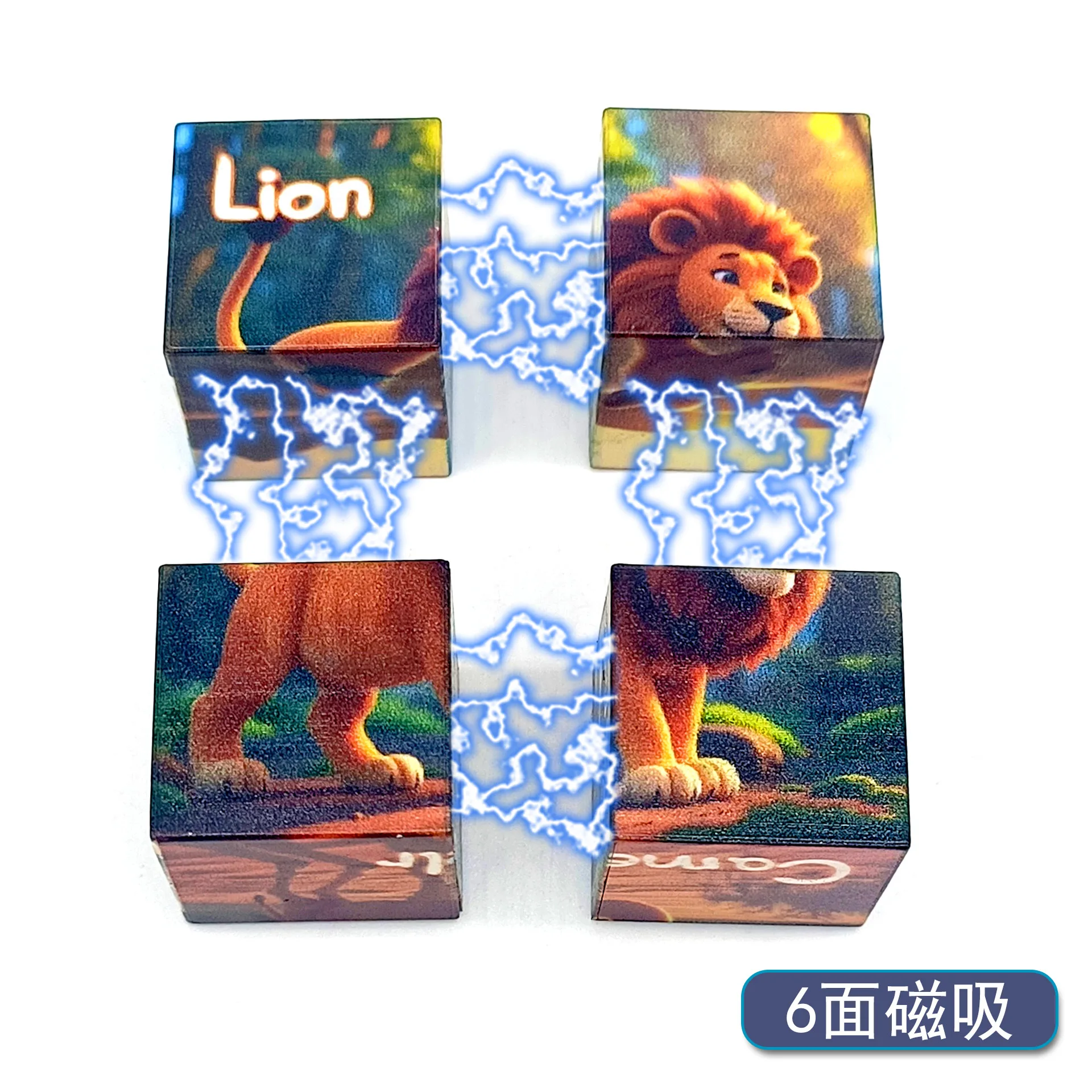 2/5 قطعة كتلة مغناطيسية لتقوم بها بنفسك لغز الجمعية بلدي العالم الالعاب العملاقة المغناطيسي شفط 2 سنتيمتر الجسيمات الكبيرة لغز الكرتون لغز