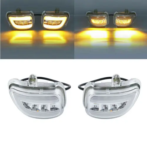 Motorcycle Front LED Turn Signals For Honda Goldwing GL1800 2001-2017 F6B 2013-2017 2016 2015 2014 clear/orange/smoke