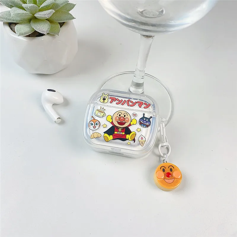 Japan Anime Anpanman DIY Earphone Case for AirPods 1 2 3 Pro Pro2 4 Pro3 アンパンマン Wireless Bluetooth earphones Headphone Cover