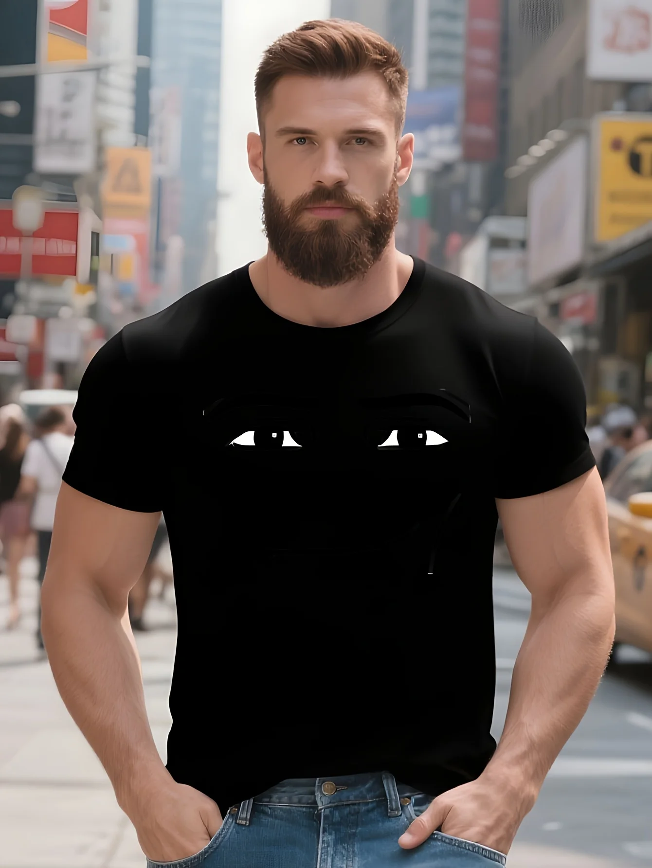 

Футболка Man Face с короткими рукавами, футболки с рисунком, мужская футболка