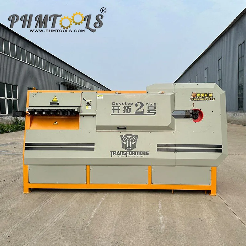 Automatic CNC Stainless Steel Carbon Steel Bar Rebar Stirrup Bending Straightening Machine with 20kw Motor High-Speed Precision