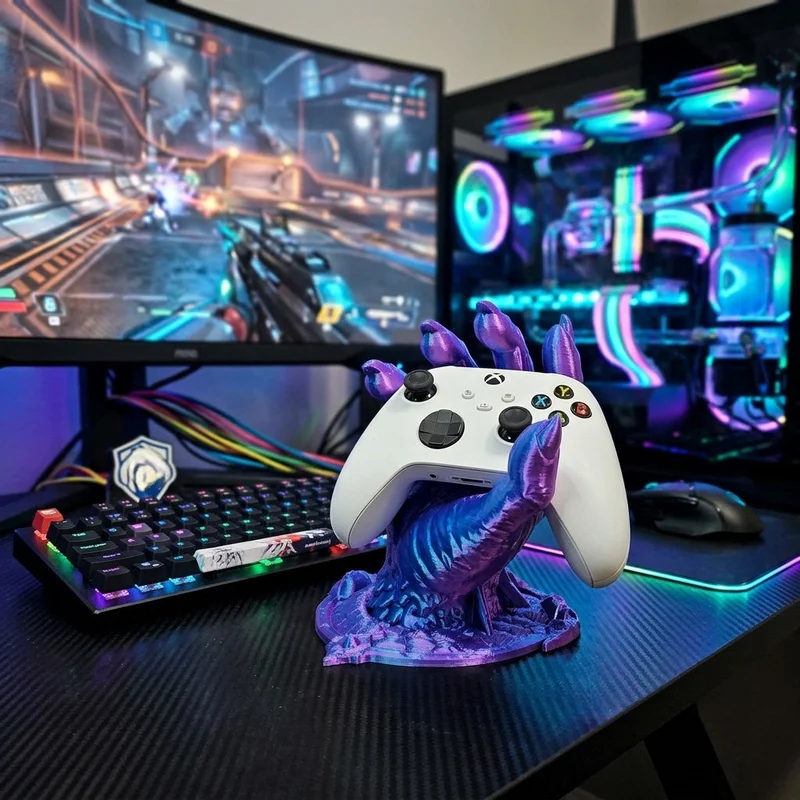 3d Printing Dragon Claw Game Controller Stand Creative Holder Universal Bracket Gaming Desktop Decoration Ornament Cool Gift
