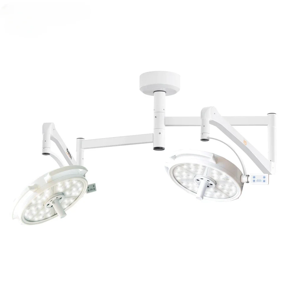 72 Holes Dual Heads LED Ceiling type Shadowless 0utpatient surgery  s plastic  pet medical Surgical Light