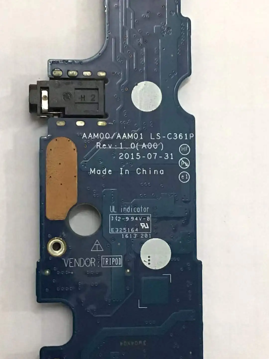 Audio IO Daughter Board LS-C361P CN-0P1GM9 Replacement For Dell XPS 15 9550 Precision M5510 Laptop