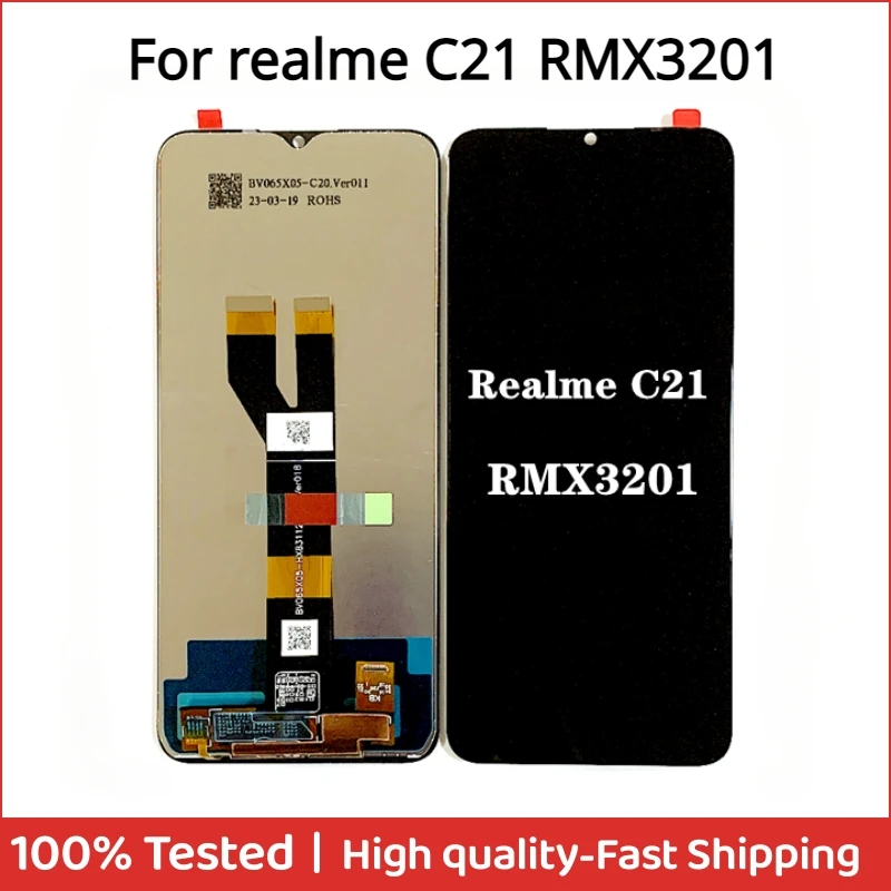 

6.5" IPS For Realme C21 LCD Display With Frame Touch Screen Digitizer RMX3201 Replacement Parts