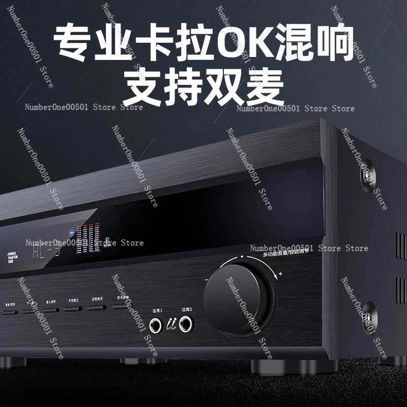 

UX66 Power Amplifier Bluetooth 5.1 Digital Amp Home Theater Professional Audio System Karaoke