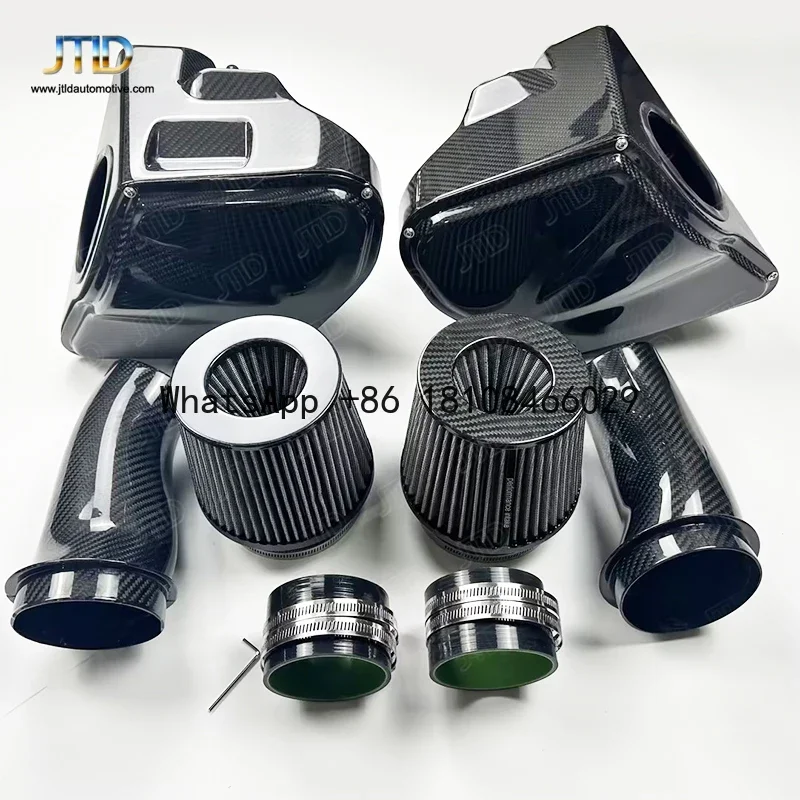 High Quality Auto Engine System Parts Turbo 100% Dry Carbon Fiber Intake System Kit For BMW M5 F90