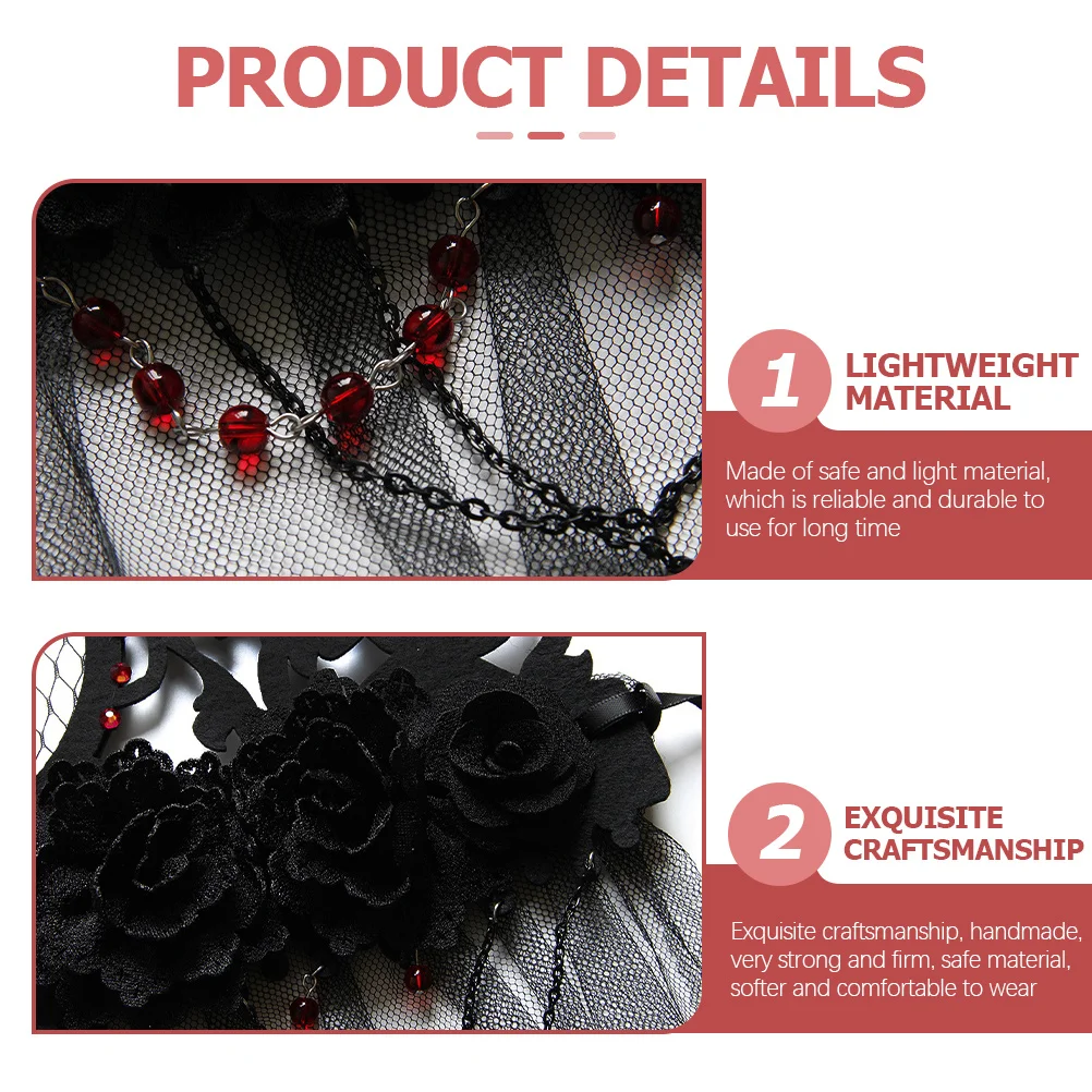 

Halloween Crown Veil Headdress Lightweight Comfortable Halloween Party Headwear Flower Moon Design Costume 3 Dollar Items