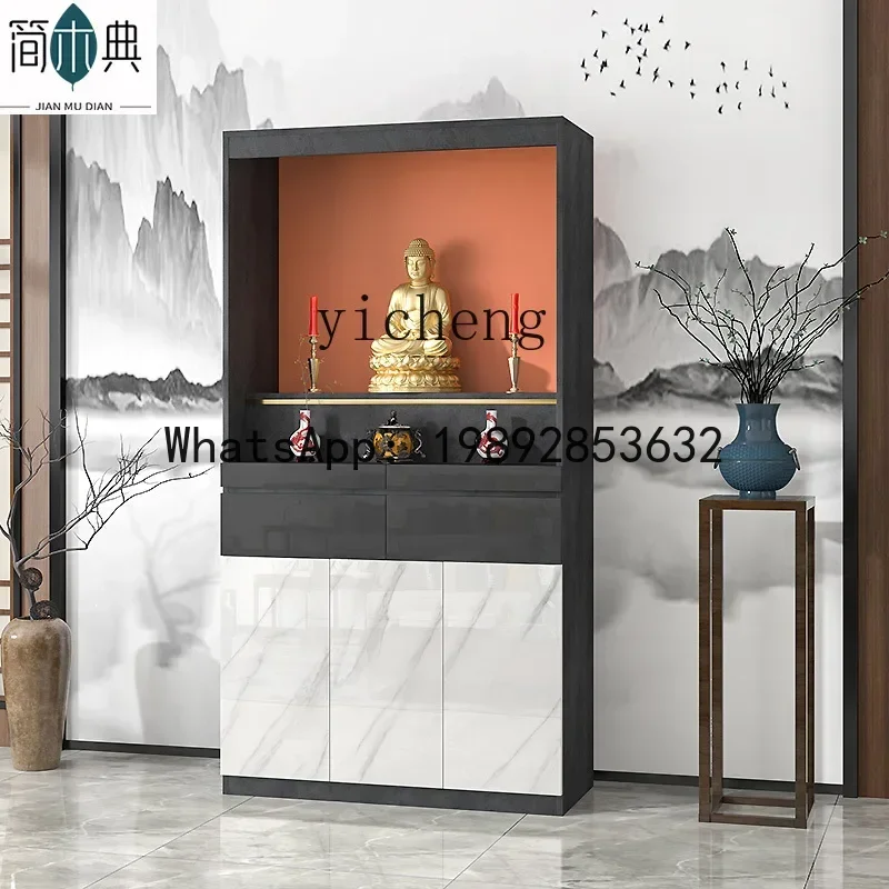 

A1 Buddhist cabinet Buddhist niche vertical cabinet Modern household Xianjia God of Wealth Buddha statue worship altar cabinet
