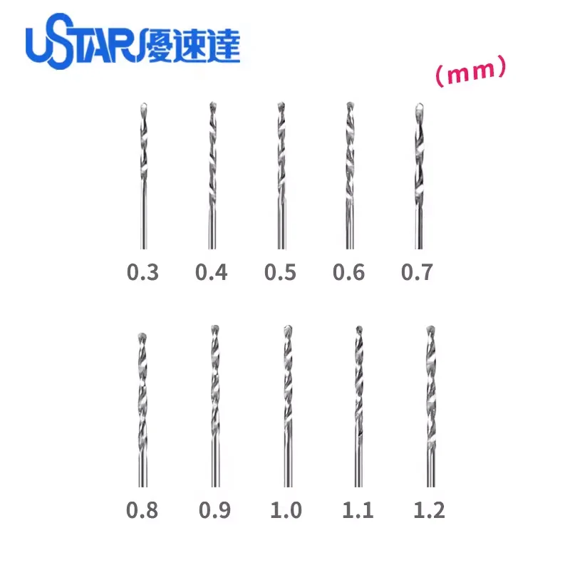 Ustar-Ensemble de perceuse à main de précision spéciale, modèle 91300A, 0.3 ~ 1.2mm, kit d'artisanat militaire, Anime contrastant Fi bricolage, outil de poinçonnage de construction de beurre