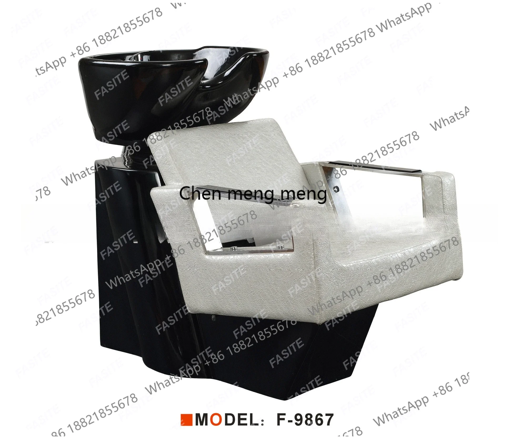 ze5556Hair flushing semi-reclining type with foot pedal deep basin fashion beauty salon punch bed