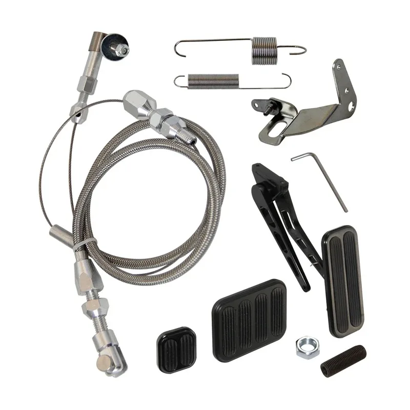 XL Series Billet Aluminum Pedal w/Brake +Clutch Pad & 24